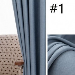 Modern Solid Color Curtain Made to Measure Curtain Blackout Curtains Drape For Living Room