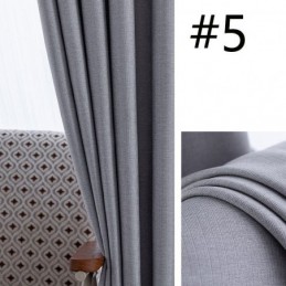 Modern Solid Color Curtain Made to Measure Curtain Blackout Curtains Drape For Living Room
