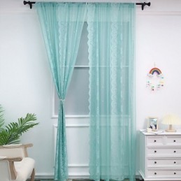 Sheer Window Curtains Elegant Voile Drapes For Living Room