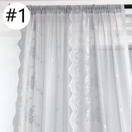 Sheer Window Curtains Elegant Voile Drapes For Living Room