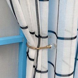 Lattice Pattern Voile Curtain Made to Measure Curtain Sheer Curtains For Living Room Bedroom