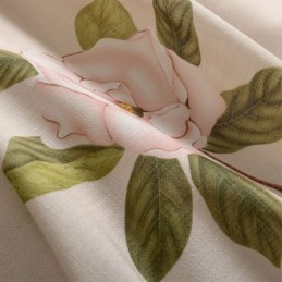 American Rural Curtain Made to Measure Curtain Fresh Flower Printed Environment Protective Cotton Fabric