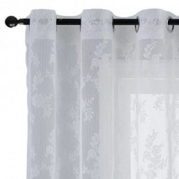 Modern Tulle Curtain Made to Measure Curtain Floral Voile Sheer For Living Room