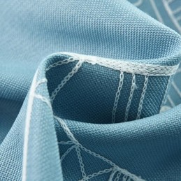 Nordic Style Castle Embroidered Window Treatment Curtains For Living Room Bedroom