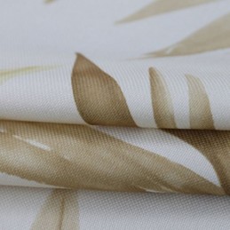 Modern Leaves Print Blackout Curtains Printed Drapes For Living Room