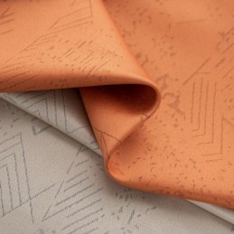 Geometric Jacquard Curtains Blackout For Living Room