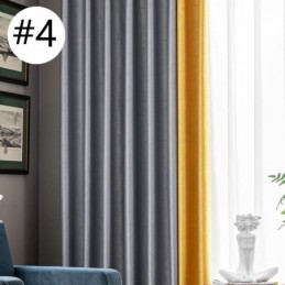 Geometric Jacquard Curtains Blackout For Living Room