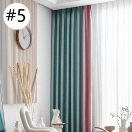 Geometric Jacquard Curtains Blackout For Living Room