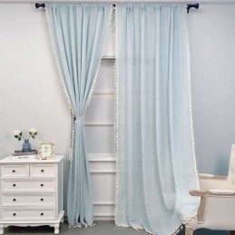 Solid Color Tulle Curtains...