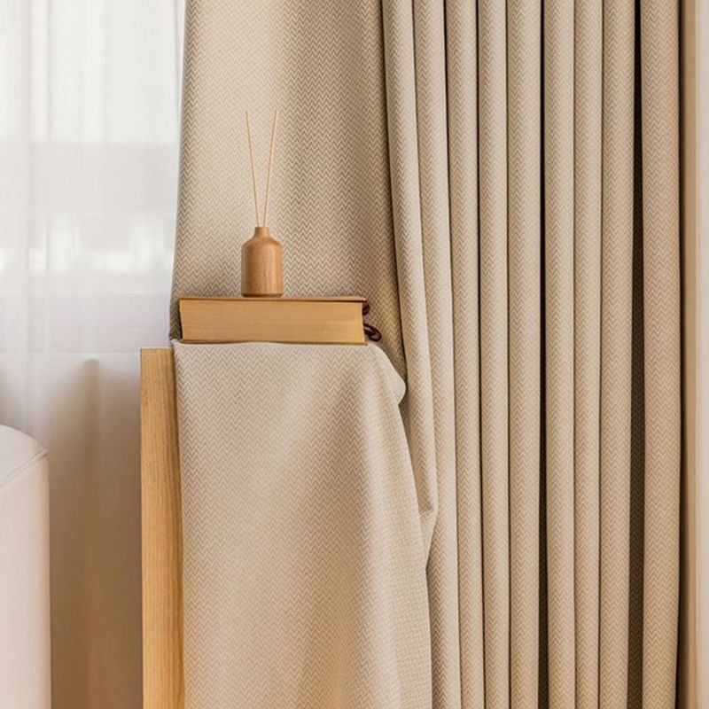 Blackout Curtains With Wave Line Pattern For Living Room Bedroom