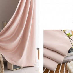 Nordic Curtains Solid Color Blackout For Living Room