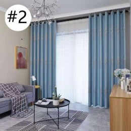 Tree Jacquard Curtains Modern Light Luxury Nordic For Living Dining Room