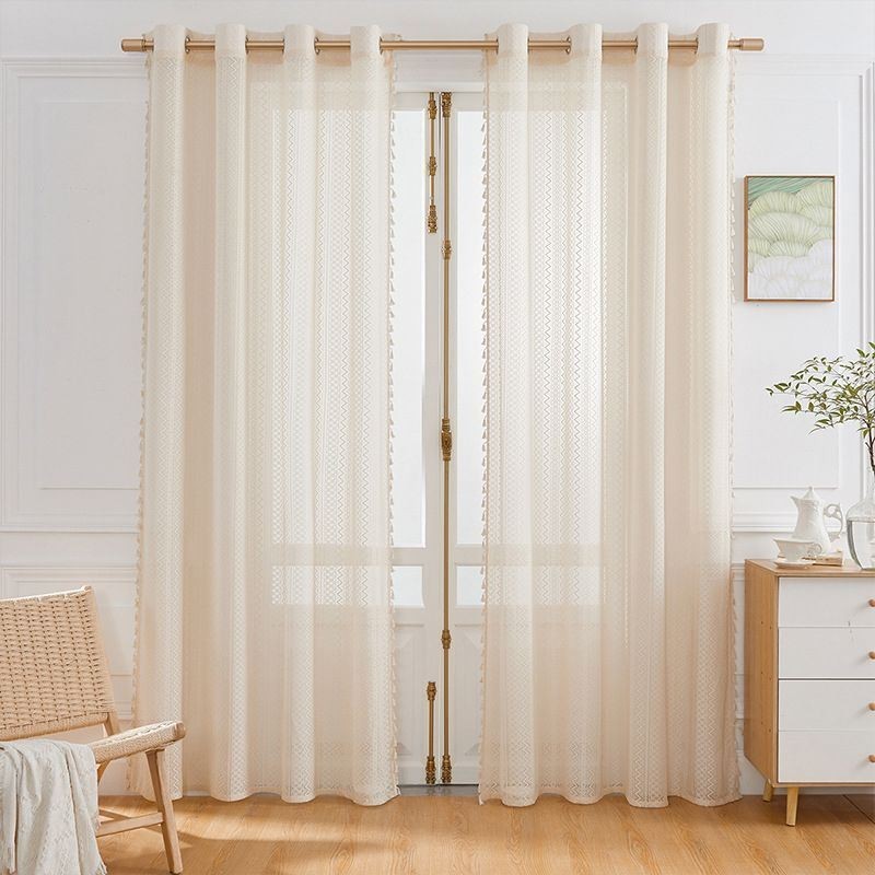 Modern Tulle Curtain Made to Measure Curtain Delicate Translucent Window Treatment For Living Room Bedroom