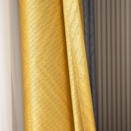 Geometric Jacquard Curtains Blackout For Living Room