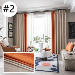 Geometric Jacquard Curtains Blackout For Living Room