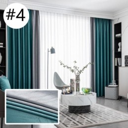 Geometric Jacquard Curtains Blackout For Living Room