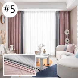 Geometric Jacquard Curtains Blackout For Living Room