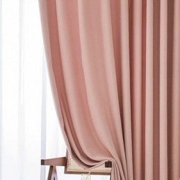 Nordic Curtains Solid Color Blackout For Living Room