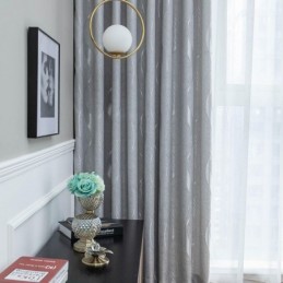 Wavy Jacquard Curtains Window Curtain Made to Measure Curtain For Living Room