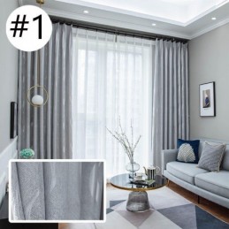 Wavy Jacquard Curtains Window Curtain Made to Measure Curtain For Living Room