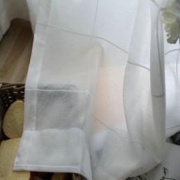 Minimalist Sheer Curtain Made to Measure Curtain Large Lattice Jacquard Voile Panel Living Room One