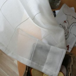 Minimalist Sheer Curtain Made to Measure Curtain Large Lattice Jacquard Voile Panel Living Room One