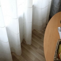 Minimalist Sheer Curtain Made to Measure Curtain Large Lattice Jacquard Voile Panel Living Room One