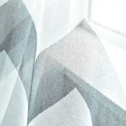 Nordic Simple Sheer Curtain Made to Measure Curtain Wavy Pattern Printed Living Room