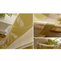 Mordern Voile Drapes Leaf Sheer Curtain Made to Measure Curtain For Bedroom Living Room