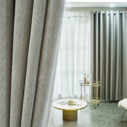 Nordic Curtains Solid Color Blackout For Living Room