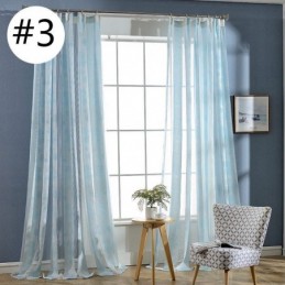 Modern Floral Tulle Curtain Made to Measure Curtain Sheer Living Room Bedroom