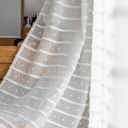 White Sheer Curtain Made to...