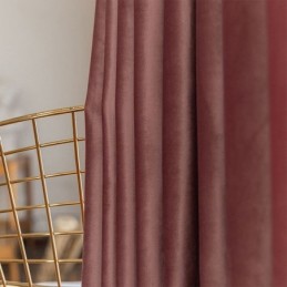 Nordic Velvet Curtains Blackout For Bedroom Living Room Solid Color