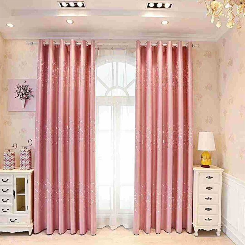 Dot Jacquard Curtains Modern Blackout For Living Room Bedroom