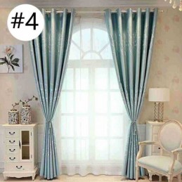 Dot Jacquard Curtains Modern Blackout For Living Room Bedroom