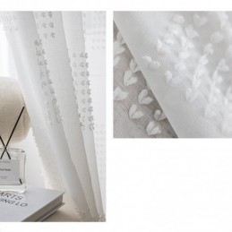 Nordic Sheer Curtain Made to Measure Curtain Embossed Tulle Living Room Bedroom