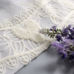 Embroidered Sheer Curtain Made to Measure Curtain Minimalist Classical Voile Living Room Bedroom