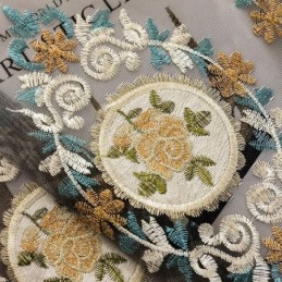 Embroidery Tulle Curtain Made to Measure Curtain European Luxury Sheer Voile Living Room