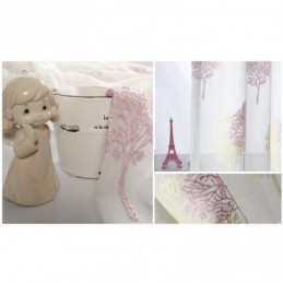 Nordic Sheer Curtain Made to Measure Curtain Trees Tulle For Living Room Bedroom