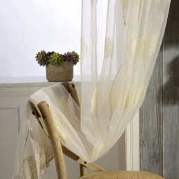 Delicate Sheer Curtain Made to Measure Curtain Embroidered Tulle Curtains For Living Room