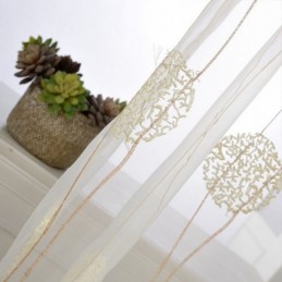 Delicate Sheer Curtain Made to Measure Curtain Embroidered Tulle Curtains For Living Room