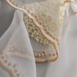 Delicate Sheer Curtain Made to Measure Curtain Embroidered Tulle Curtains For Living Room