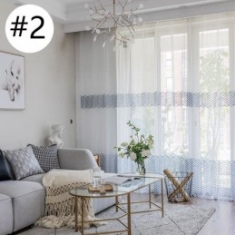 Breathable Sheer Curtain Made to Measure Curtain European Decorative Tulle Voile For Living Room