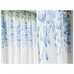 Modern Sheer Curtain Made to Measure Curtain Plants Print Voile Window For Living Room Balcony
