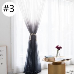 Gradient Sheer Curtains Voile Transparent Curtain Made to Measure Curtain For Home Decorative