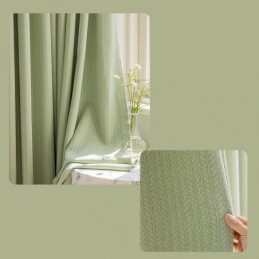 Leaves Jacquard Curtains Blackout For Living Room