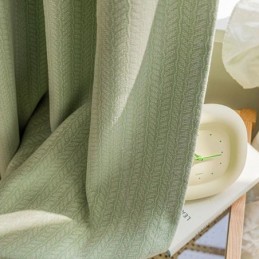 Leaves Jacquard Curtains Blackout For Living Room