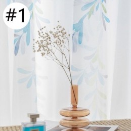 Vine Pattern Voile Curtain Made to Measure Curtain Printed Sheer Curtains Living Room Bedroom