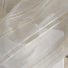 Nordic Sheer Curtain Made to Measure Curtain Stripe Tulle For Living Room Bedroom