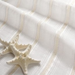 Nordic Sheer Curtain Made to Measure Curtain Stripe Tulle For Living Room Bedroom